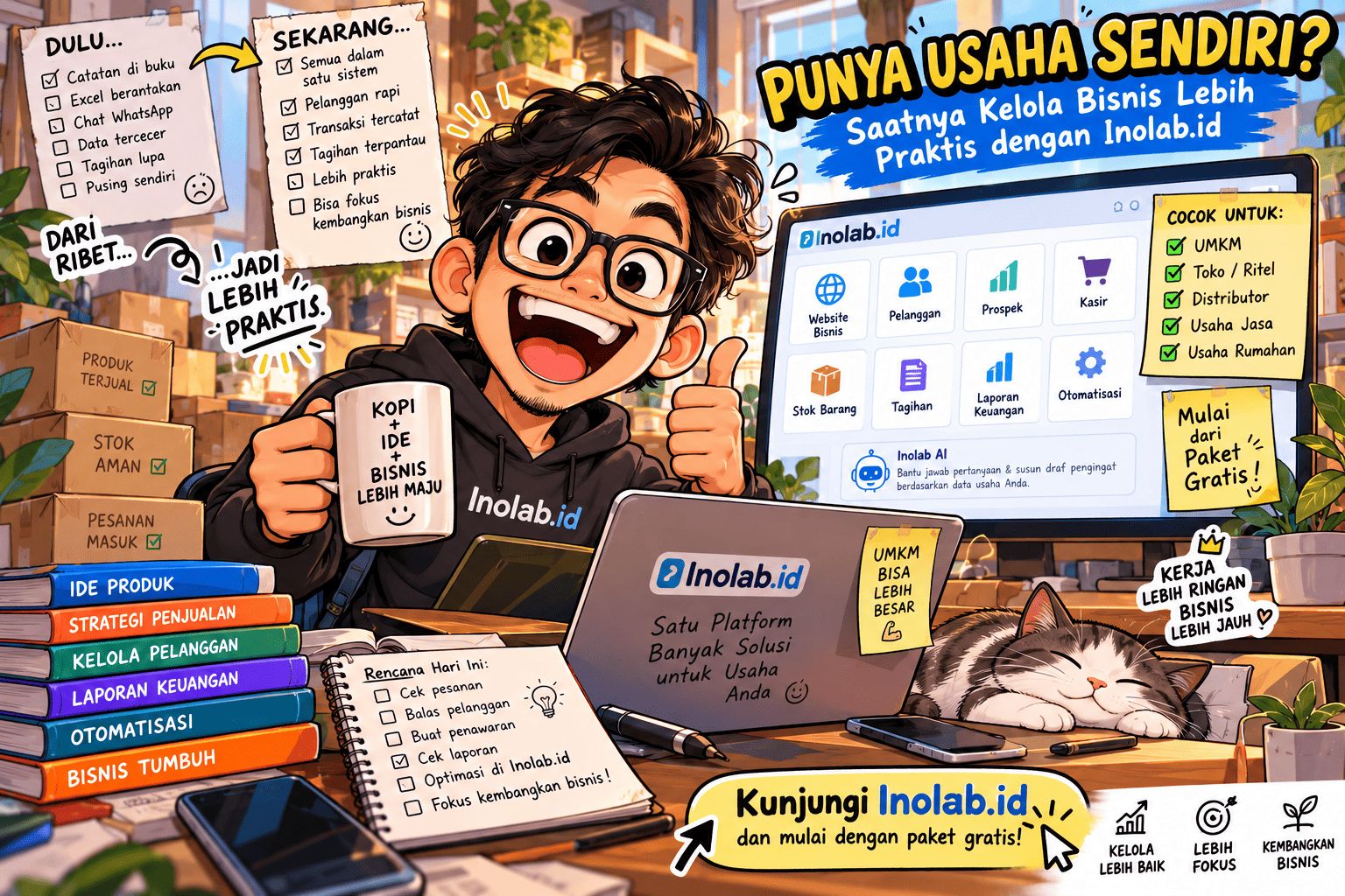Aplikasi bisnis UMKM, Inolab.id